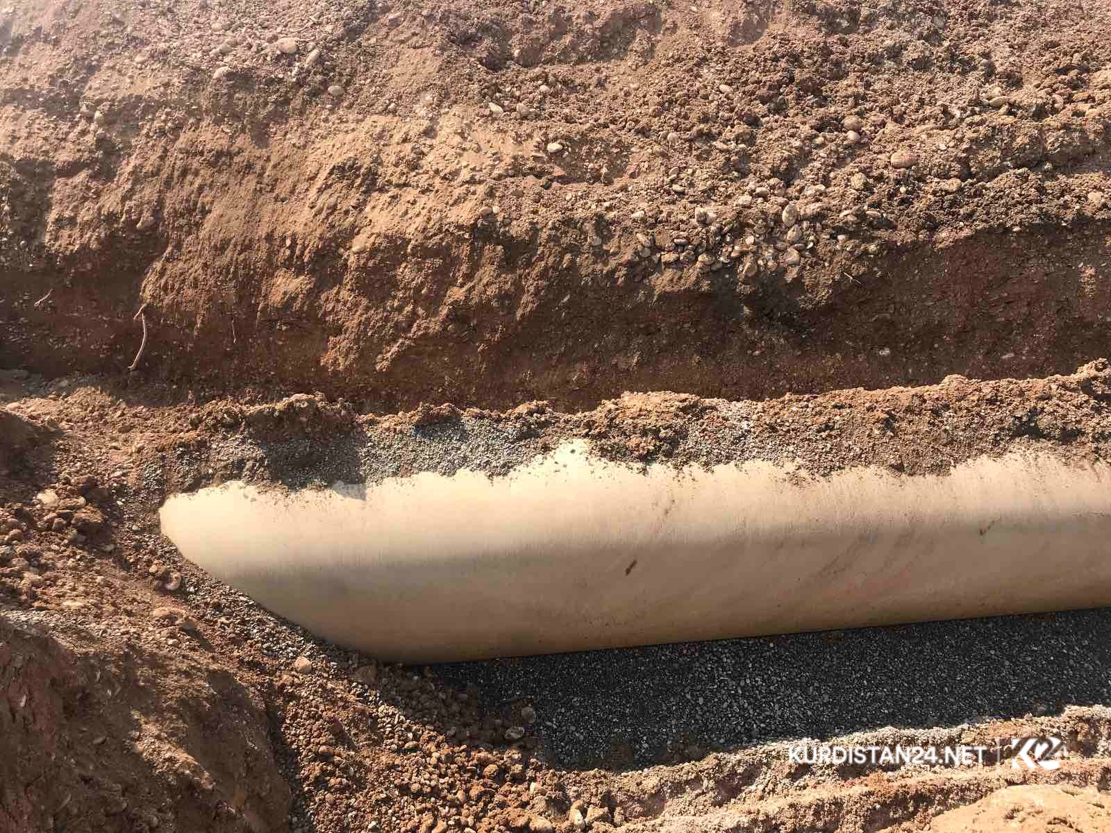 بەوێنە... چاککردنەوە و گۆڕینی ئاراستەی بۆڕییە شکاوەکەی هەولێر